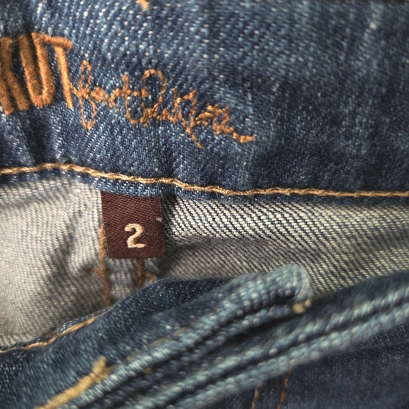KUT from the Kloth Catherine Boyfriend Short Blue Denim Size 2 Rolled Cuff - Picture 5 of 8